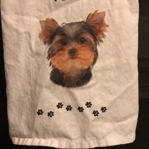 “I Love My Yorkie” Dish Towel